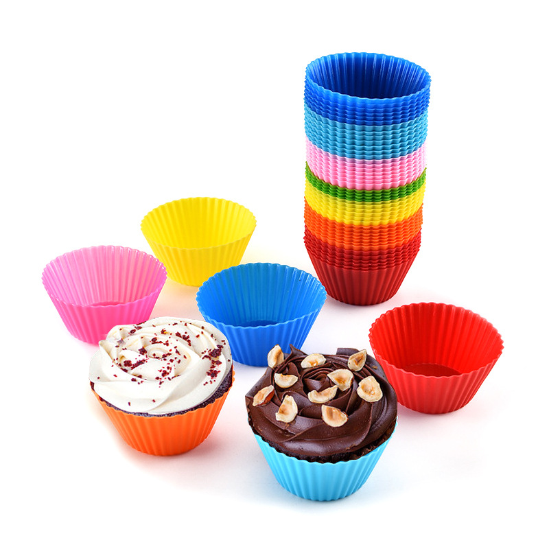 S220420  Reusable Silicone Baking Cups, Muffin Liners