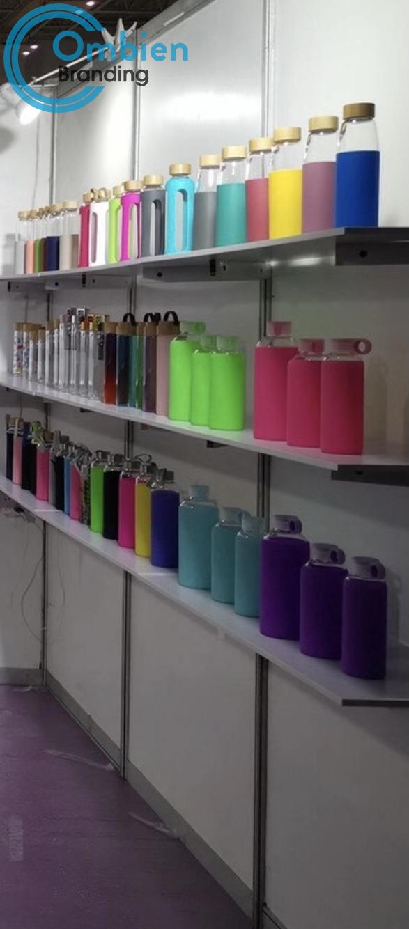 H69326 Glass bottle with  Silicone Sleeve