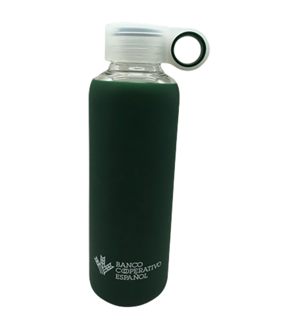 H69326 Glass bottle with  Silicone Sleeve